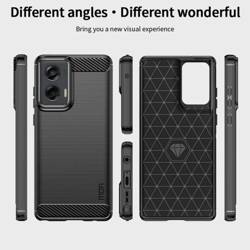 Κάλυμμα Motorola Edge 50 Fusion Mofi Brushed Carbon Fiber