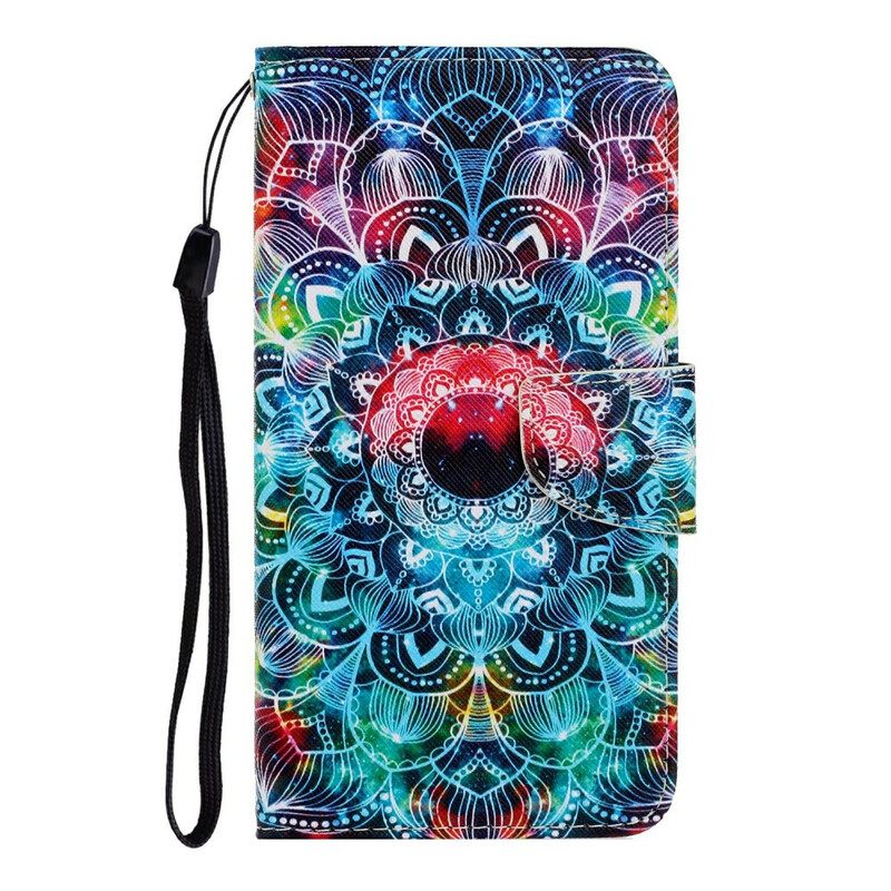 Κάλυμμα iPhone 13 με κορδονι Φοβερή Strappy Mandala