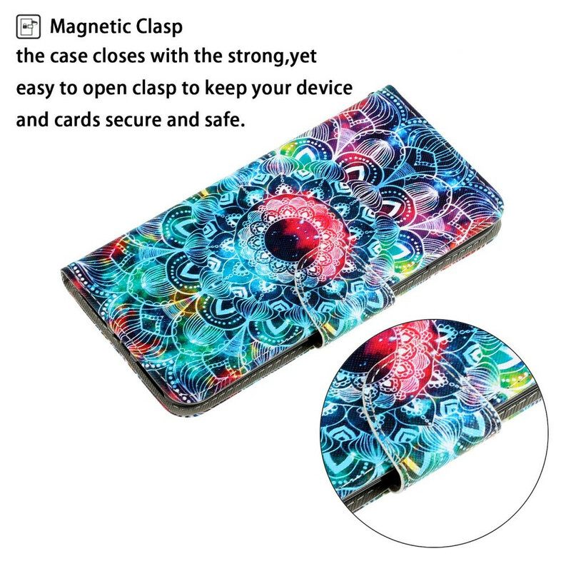 Κάλυμμα iPhone 13 με κορδονι Φοβερή Strappy Mandala