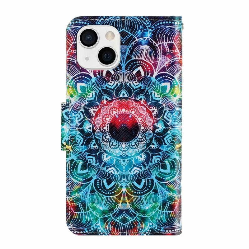 Κάλυμμα iPhone 13 με κορδονι Φοβερή Strappy Mandala