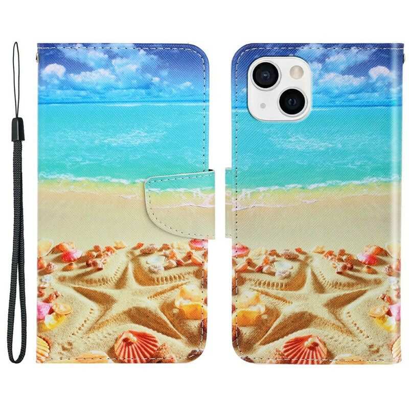 Κάλυμμα iPhone 13 με κορδονι Strappy Beach