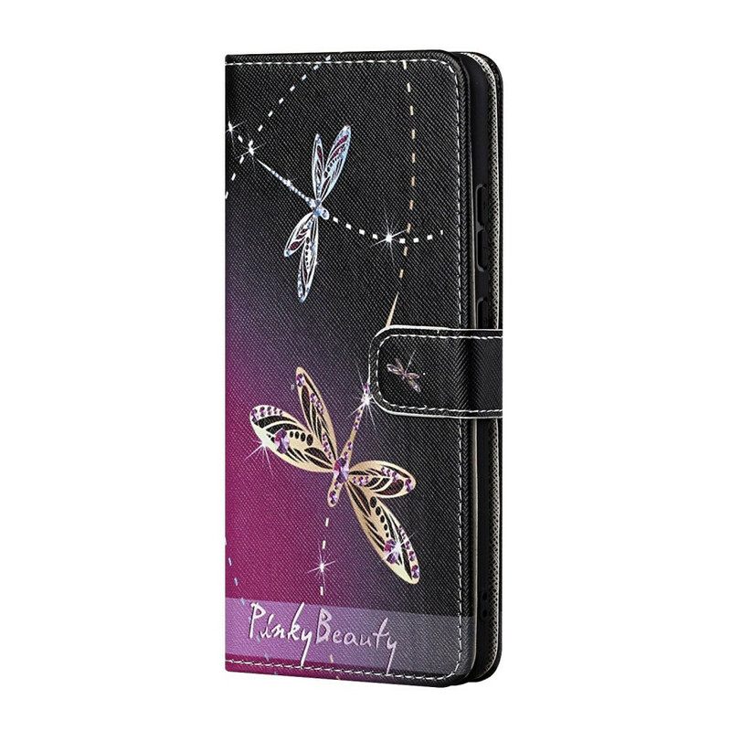 Κάλυμμα iPhone 13 με κορδονι Strappy Dragonflies