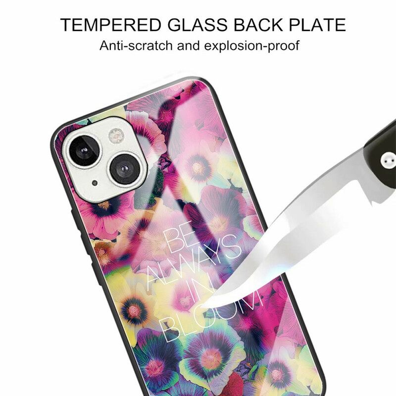 Θήκη iPhone 13 Be Always In Bloom Tempered Glass