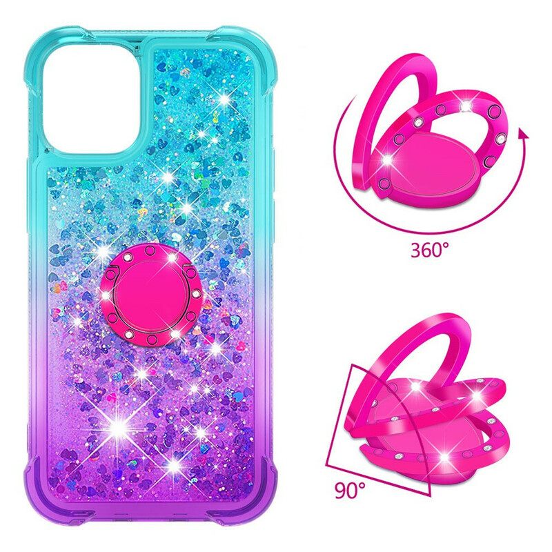 Θήκη iPhone 13 Glitter Ring-support