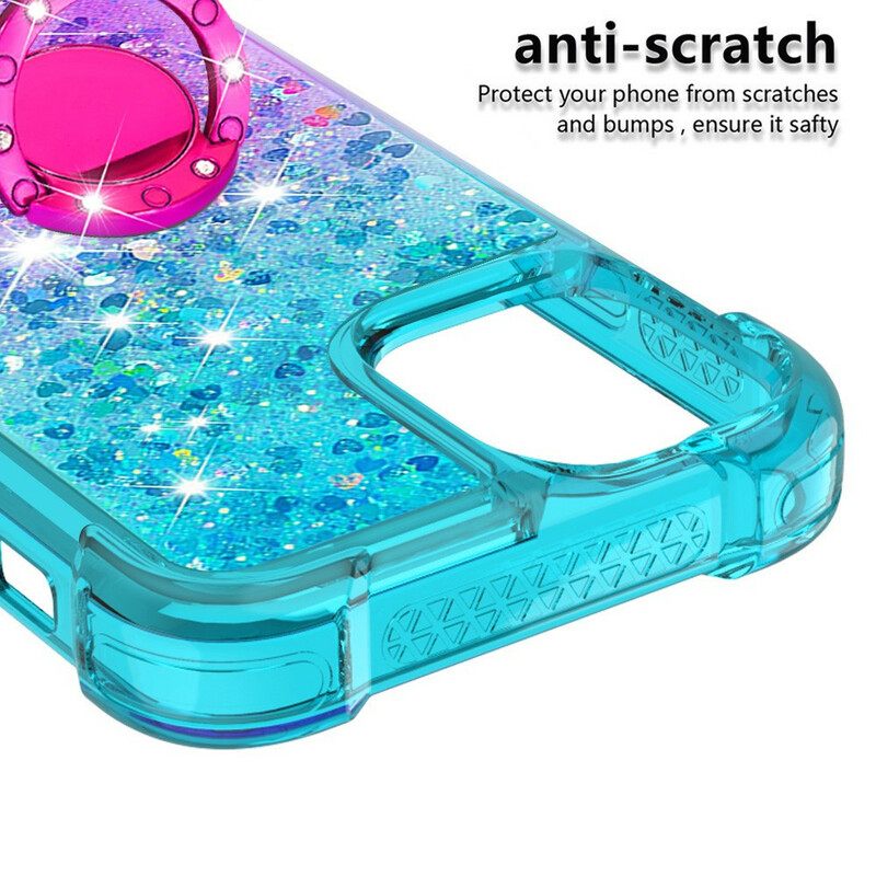 Θήκη iPhone 13 Glitter Ring-support