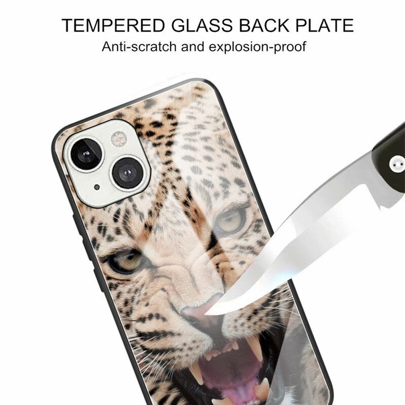 Θήκη iPhone 13 Leopard Tempered Glass