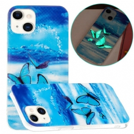 Θήκη iPhone 13 Σειρά Fluorescent Butterflies