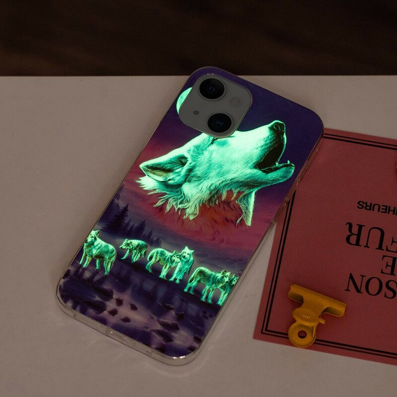 Θήκη iPhone 13 Σειρά Fluorescent Wolf