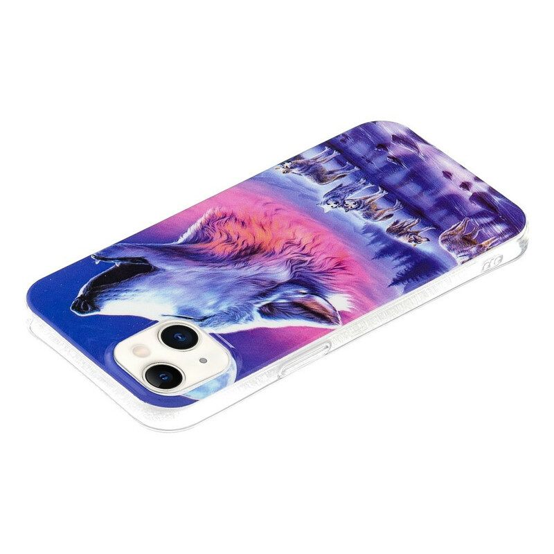 Θήκη iPhone 13 Σειρά Fluorescent Wolf