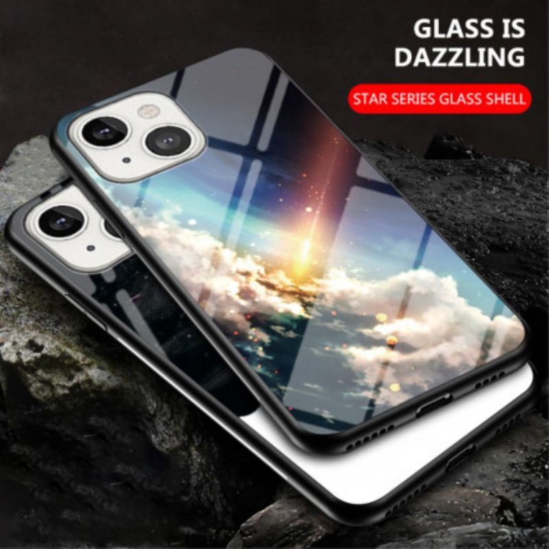 Θήκη iPhone 13 Starry Sky Tempered Glass