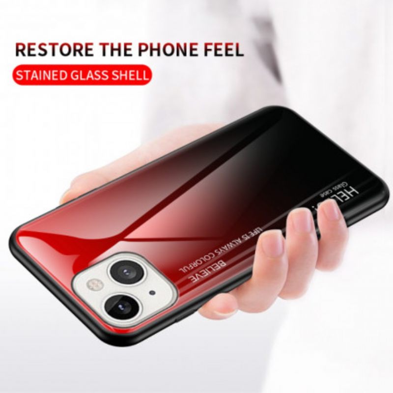 Θήκη iPhone 13 Tempered Glass Γεια Σας