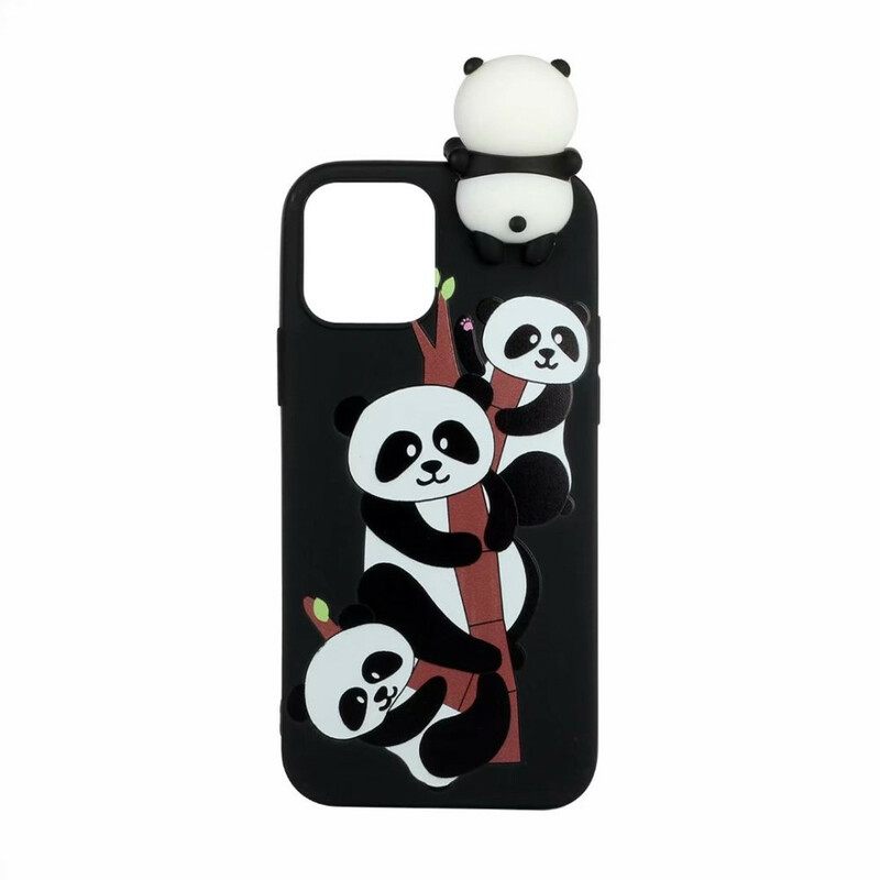 θηκη κινητου iPhone 13 Pandas On Bamboo 3d