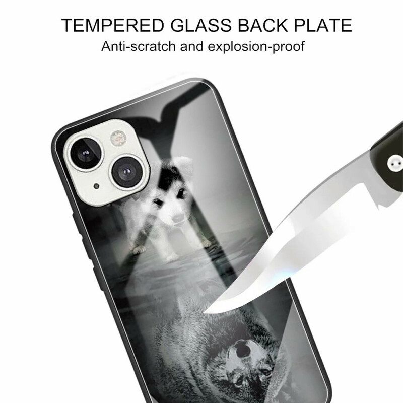 θηκη κινητου iPhone 13 Puppy Dream Tempered Glass