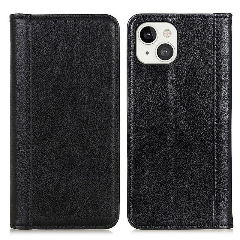 θηκη κινητου iPhone 13 Θήκη Flip Elegance Split Leather Litchi