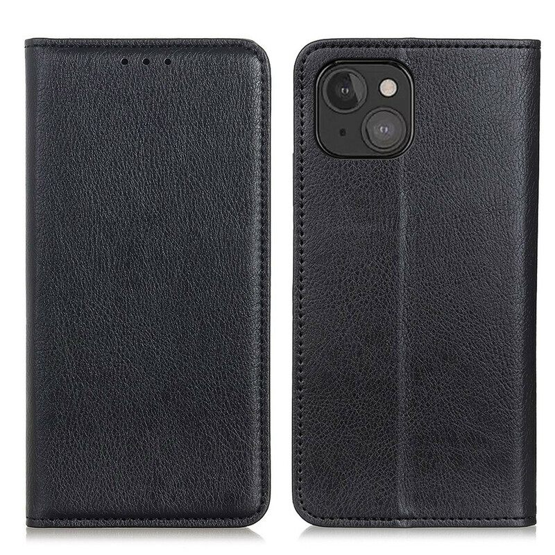 θηκη κινητου iPhone 13 Θήκη Flip Litchi Split Leather