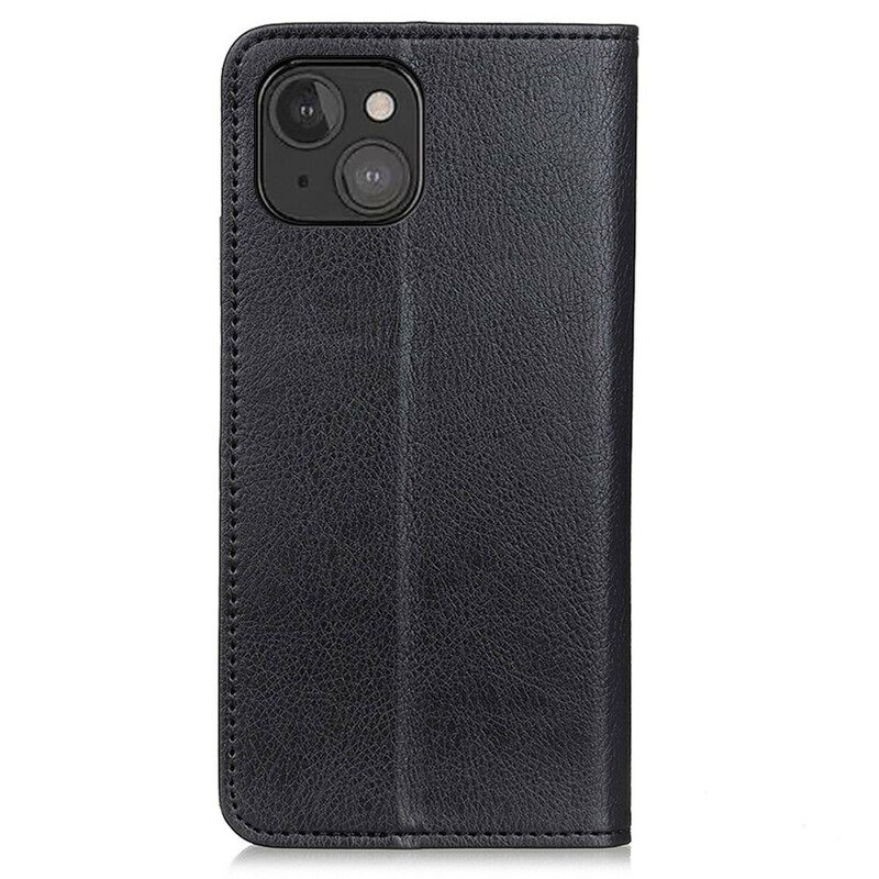 θηκη κινητου iPhone 13 Θήκη Flip Litchi Split Leather