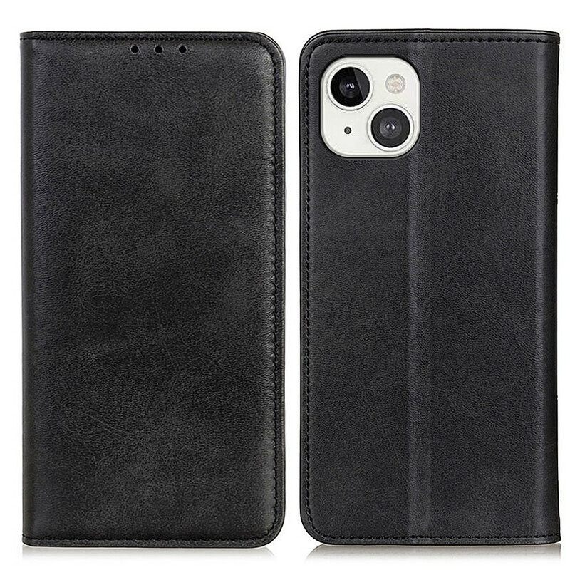 θηκη κινητου iPhone 13 Θήκη Flip Litchi Split Leather