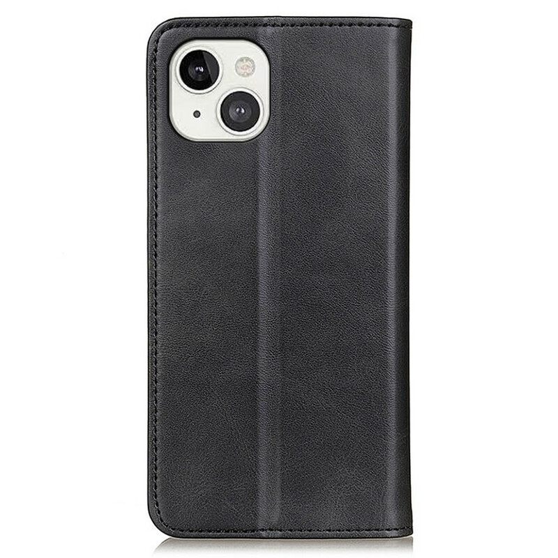 θηκη κινητου iPhone 13 Θήκη Flip Litchi Split Leather