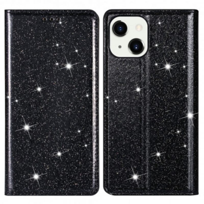 θηκη κινητου iPhone 13 Θήκη Flip Στυλ Glitter