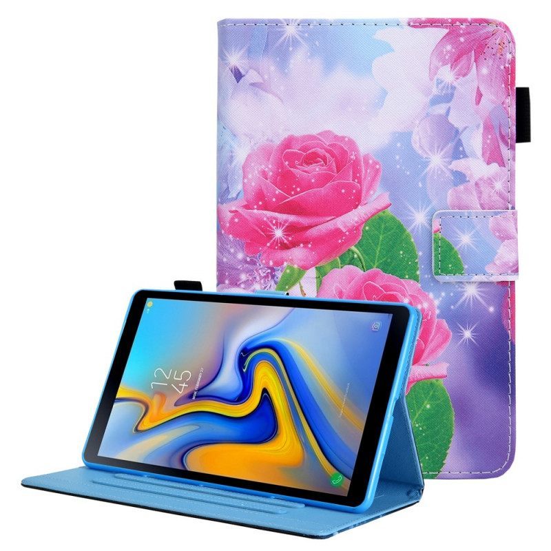 Θήκη Flip Samsung Galaxy Tab A8 (2021) Dream Flowers