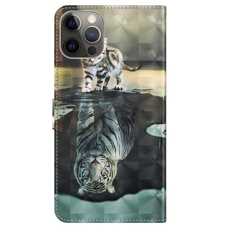 Κάλυμμα iPhone 15 Plus με κορδονι 3d Dream Kitten With Strap