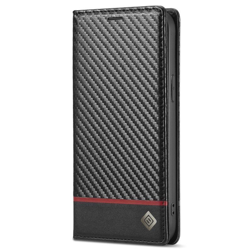 θηκη κινητου iPhone 15 Plus Θήκη Flip Carbon Fiber Lc.imeeke