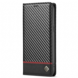 θηκη κινητου iPhone 15 Plus Θήκη Flip Carbon Fiber Lc.imeeke