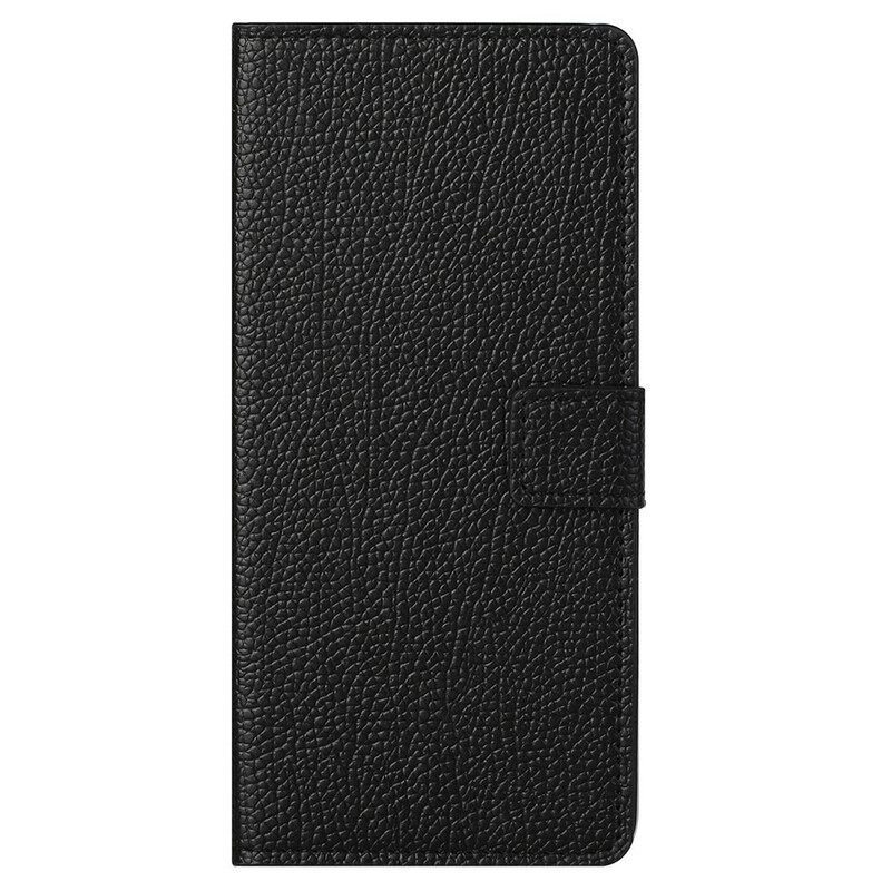 Κάλυμμα iPhone 13 Pro Max Litchi Grain Leather Effect