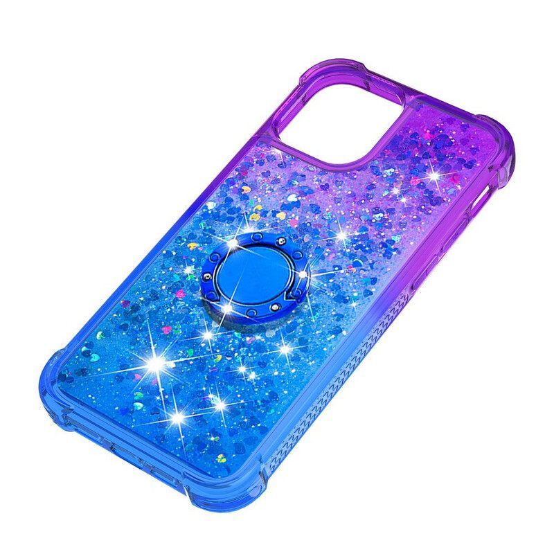 Θήκη iPhone 13 Pro Max Glitter Ring-support