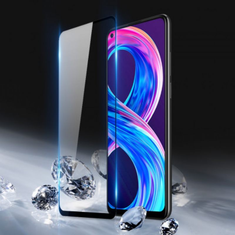 Προστατευτικό Οθόνης Realme 8 / 8 Pro Black Edges Tempered Glass