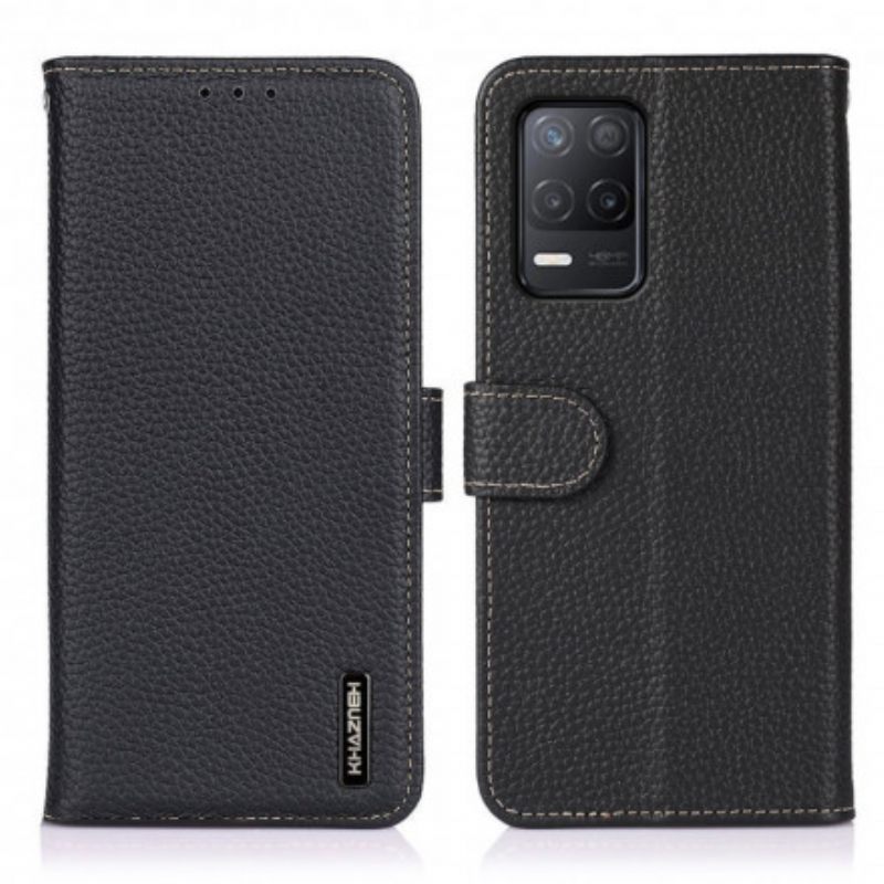 Θήκη Flip Realme 8 / 8 Pro Litchi Leather Khazneh