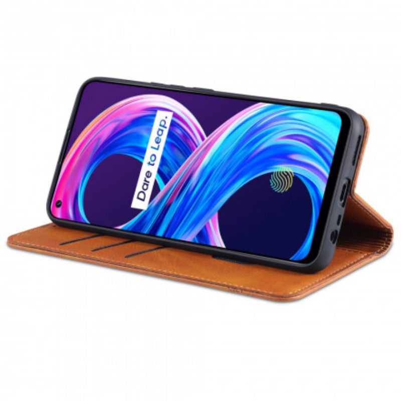 θηκη κινητου Realme 8 / 8 Pro Θήκη Flip Δερμάτινο Στυλ Azns