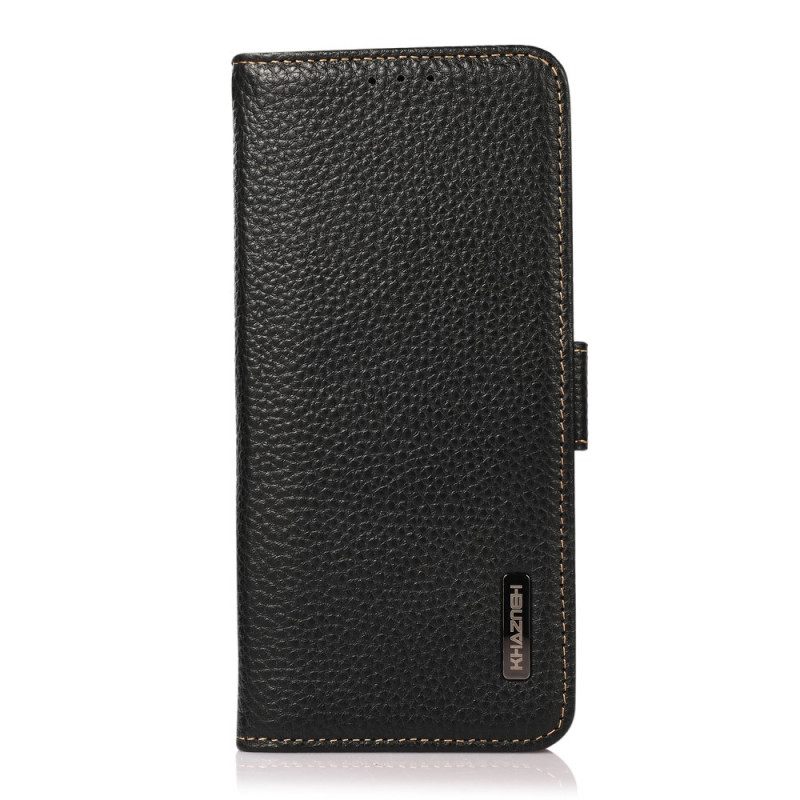 Κάλυμμα Oppo Find X5 Lite Litchi Leather Khazneh Rfid