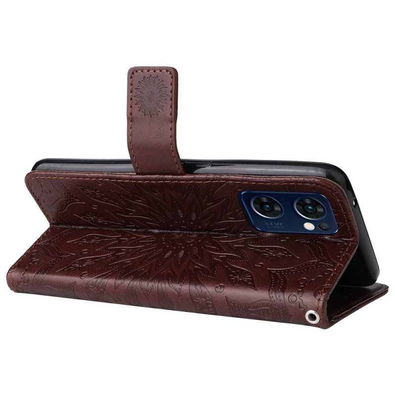 Κάλυμμα Oppo Find X5 Lite με κορδονι Mandala Sun Strap