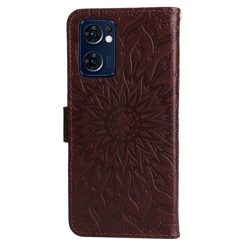 Κάλυμμα Oppo Find X5 Lite με κορδονι Mandala Sun Strap