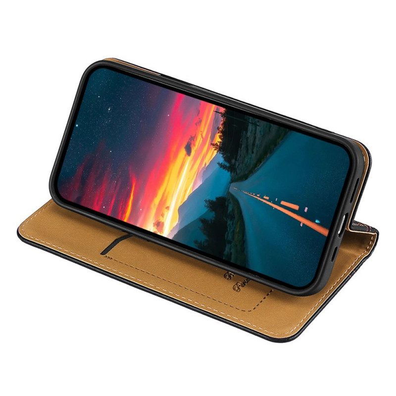 θηκη κινητου Oppo Find X5 Lite Θήκη Flip Litchi Split Leather Rattch