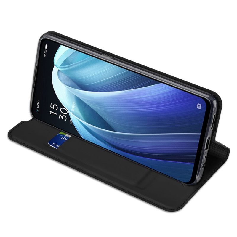 θηκη κινητου Oppo Find X5 Lite Θήκη Flip Skin Pro Dux Ducis