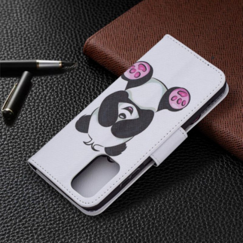 δερματινη θηκη Xiaomi Redmi Note 10 / 10S Panda Fun