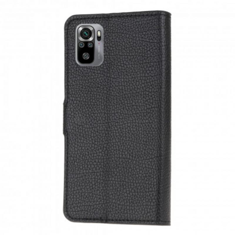 Κάλυμμα Xiaomi Redmi Note 10 / 10S Litchi Grain Leather Effect