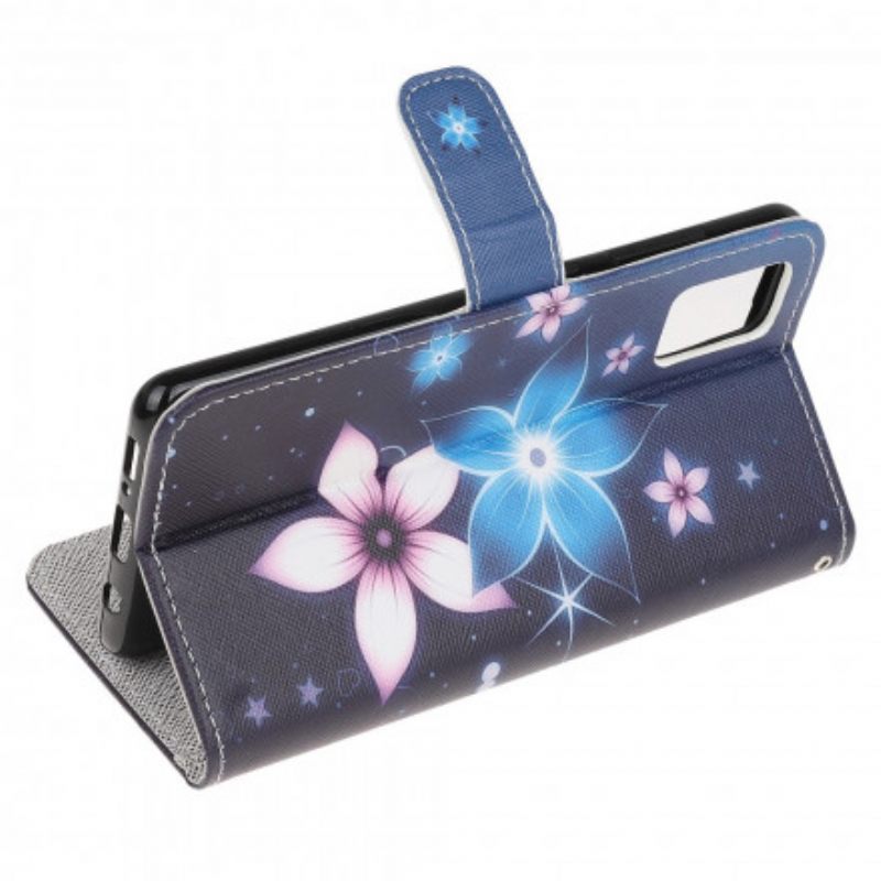 Κάλυμμα Xiaomi Redmi Note 10 / 10S με κορδονι Lunar Strap Flowers