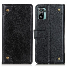 Κάλυμμα Xiaomi Redmi Note 10 / 10S Vintage Rivets Nappa Leather Style