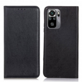 θηκη κινητου Xiaomi Redmi Note 10 / 10S Θήκη Flip Litchi Split Leather