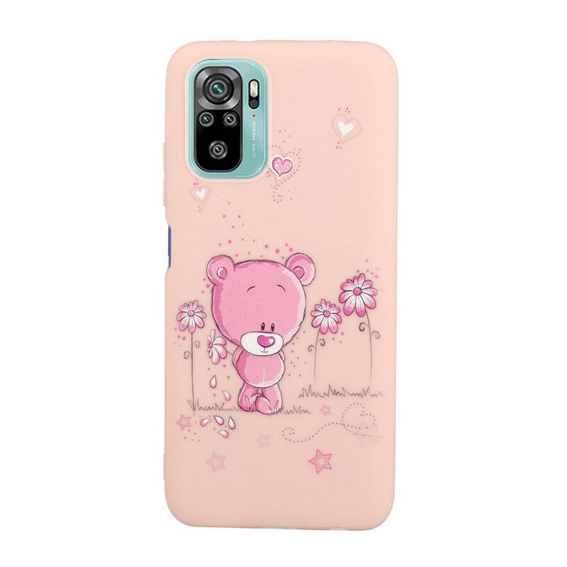 Θήκη Xiaomi Redmi Note 10 / 10S Bear With Kiss Lanyard