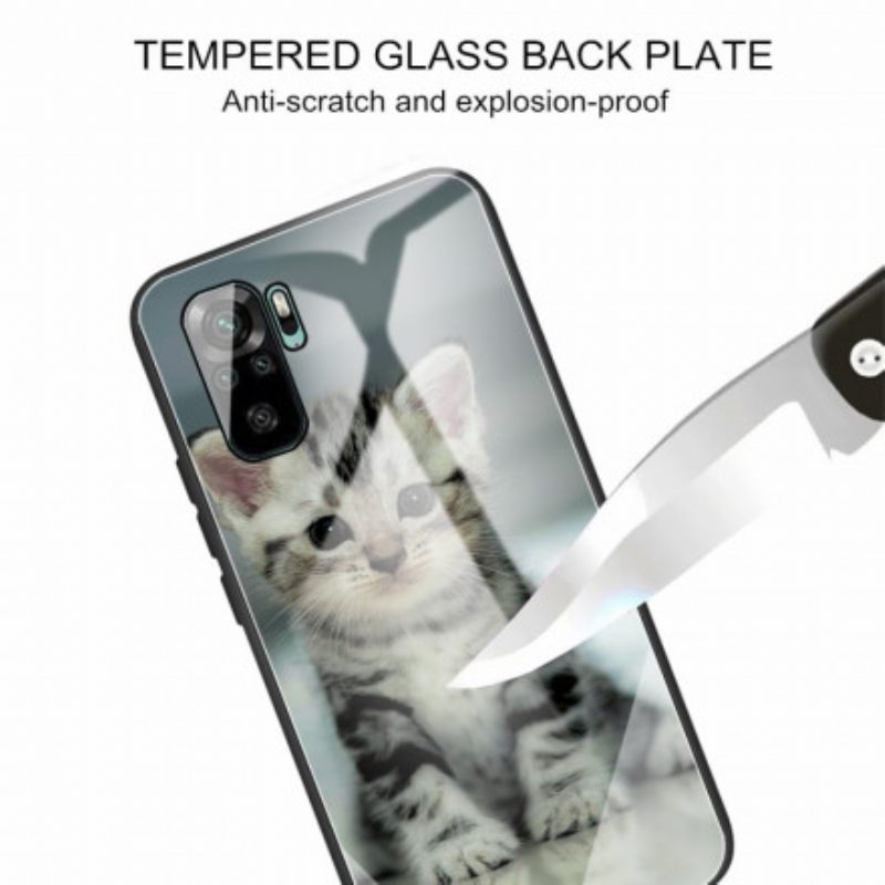 Θήκη Xiaomi Redmi Note 10 / 10S Kitten Tempered Glass