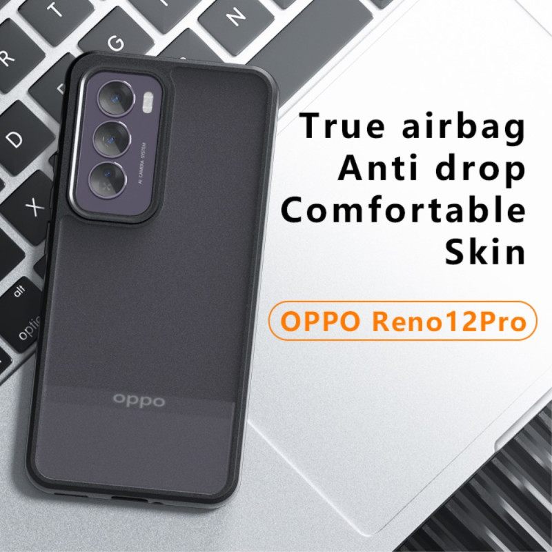 Κάλυμμα Oppo Reno 12 Pro 5g Μαύρο Παγωμένο Σιλικόνης