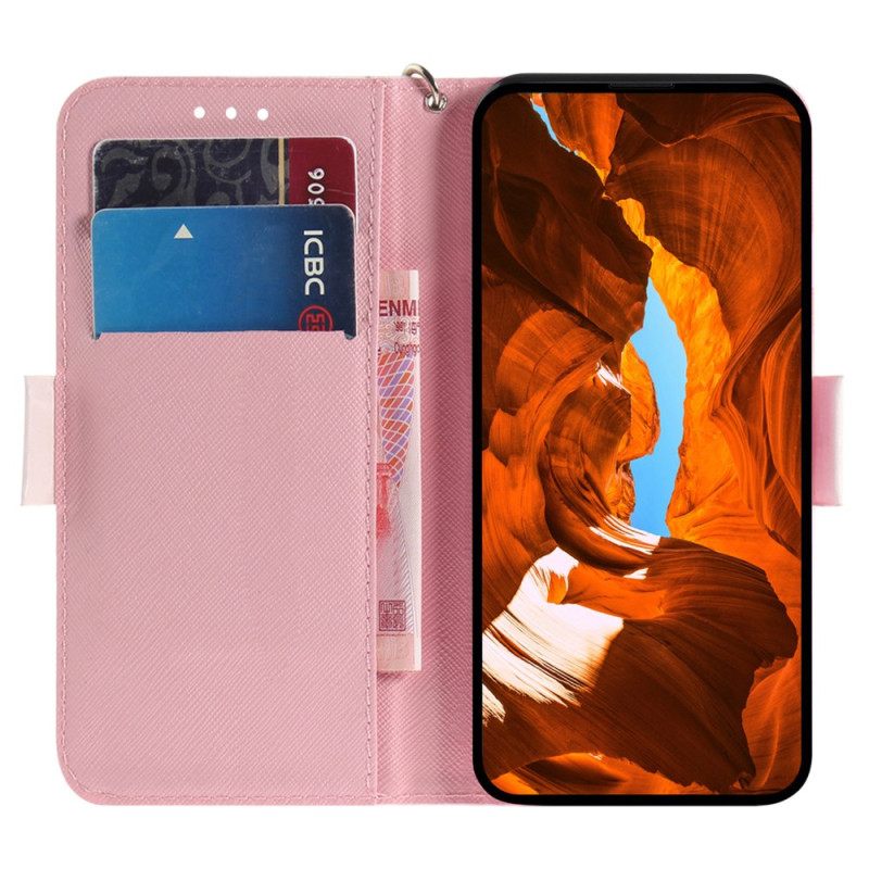 Θηκη Κινητου Oppo Reno 12 Pro 5g Θήκες Κινητών Panda Love With Strap