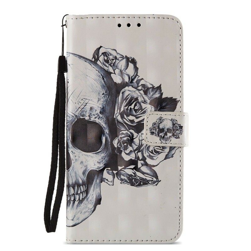 Κάλυμμα Huawei P20 Pro Flowery Skull 3d