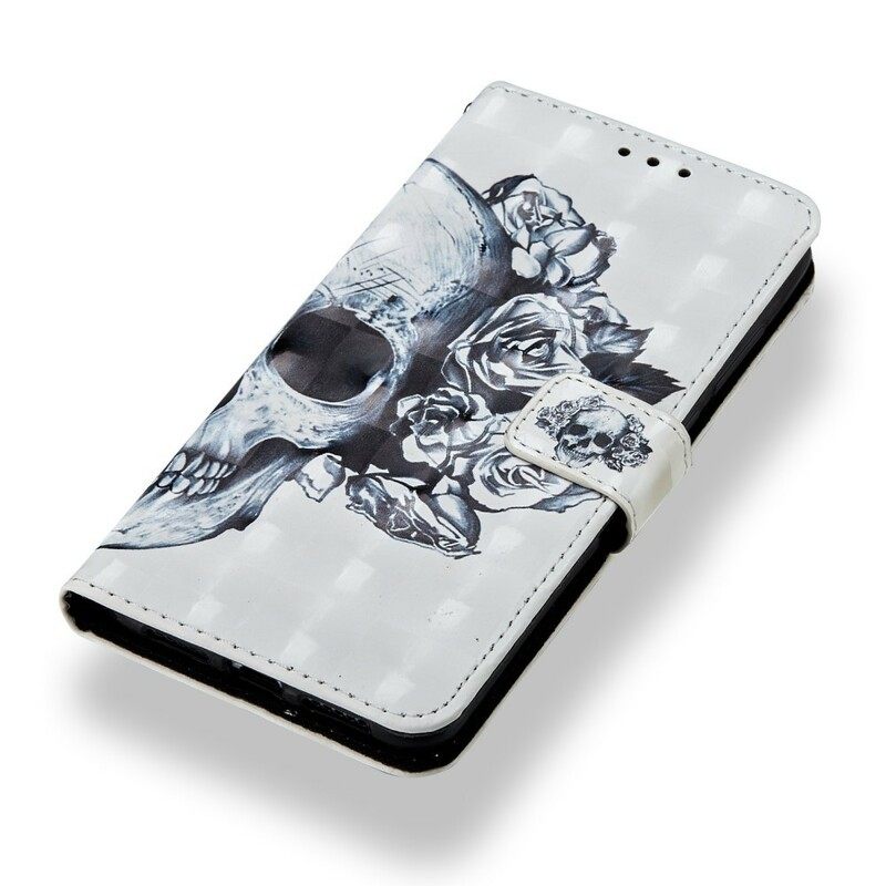 Κάλυμμα Huawei P20 Pro Flowery Skull 3d