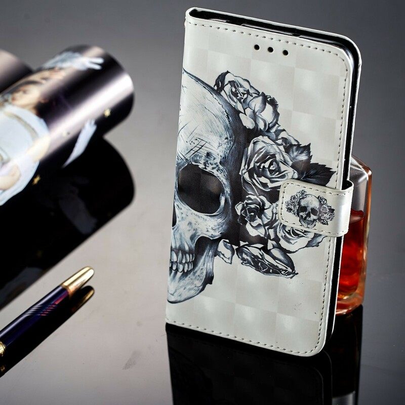 Κάλυμμα Huawei P20 Pro Flowery Skull 3d