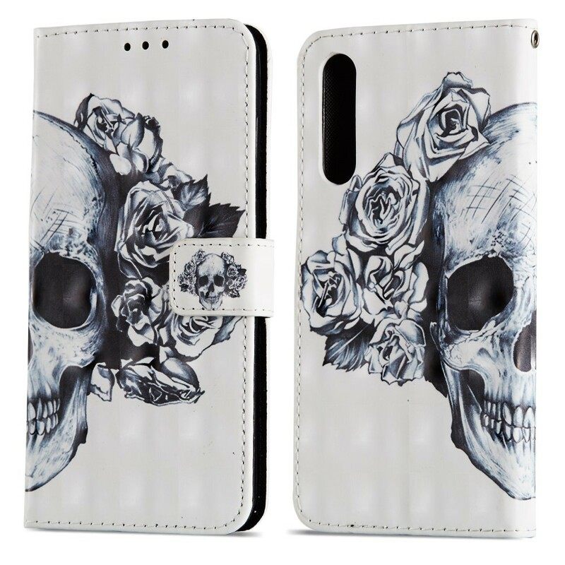 Κάλυμμα Huawei P20 Pro Flowery Skull 3d